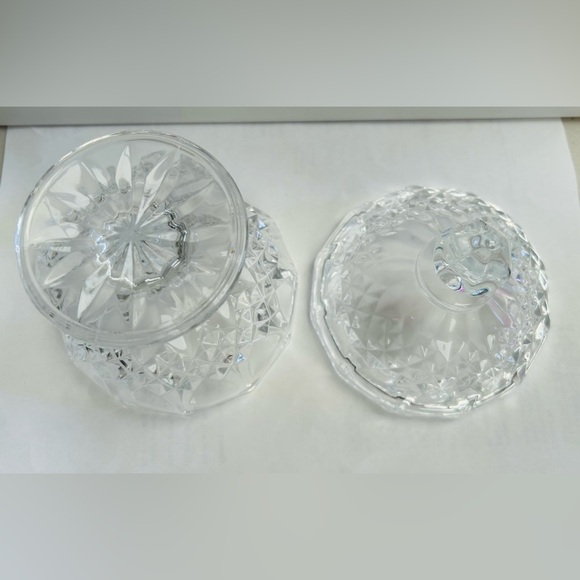 Vintage French Cristal D’Arques lead crystal Bon Bon candy dish with lid. 1950’s - Picture 5 of 5